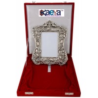 OkaeYa Aluminium Photo Frame (24 cm x 18 cm x 4 cm, Silver)